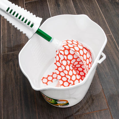 Libman Wonder Mop Orange White Microfiber Snap-On Refill Head