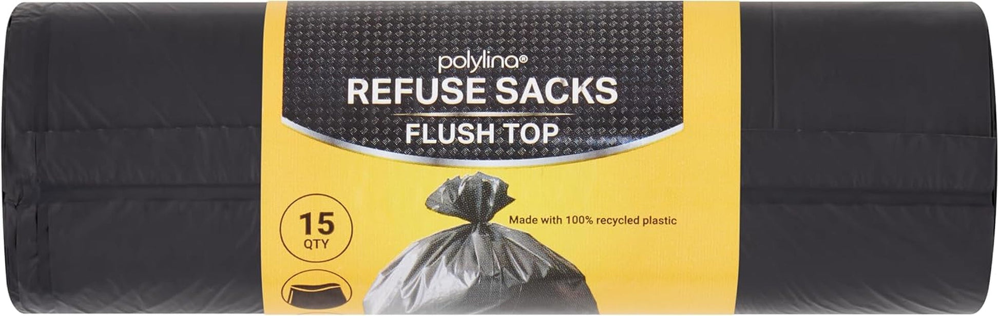 Polylina 20 Refuse Sacks Flush Toop 75L