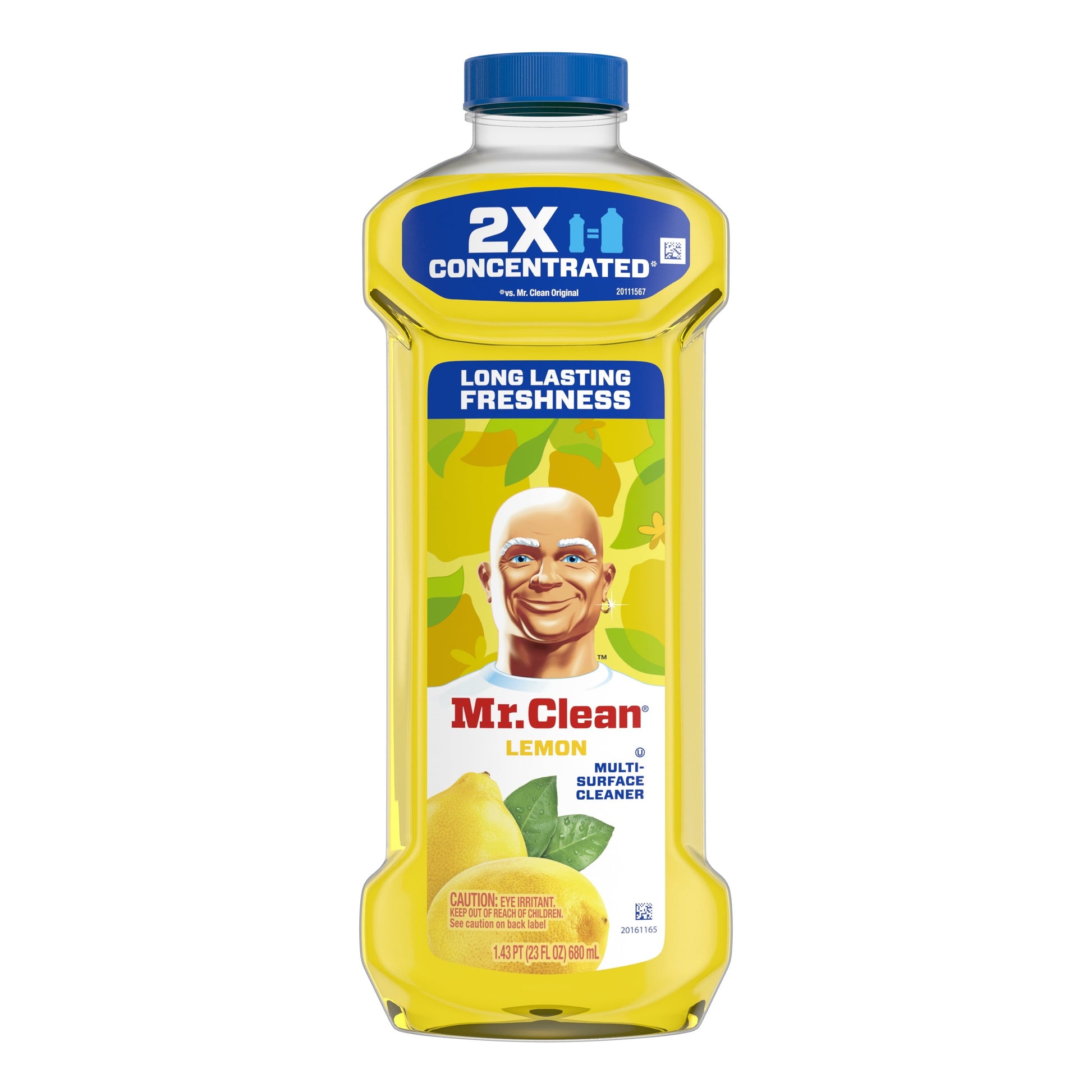 Mr. Clean 2X Concentrated Multi Surface Cleaner with Lemon Scent, 23 Fl Oz