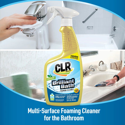 CLR Bath & Kitchen Multi-Surface Cleaner, Enhanced Formula Fresh Scent, 26 Oz