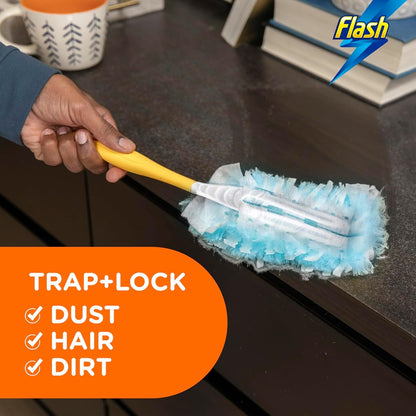 Flash Duster Dust Magnet Refills, Fluffy Dusters Refills, 25 Dusters (5X5), Effective on 100% of Dust, Dust Magnet