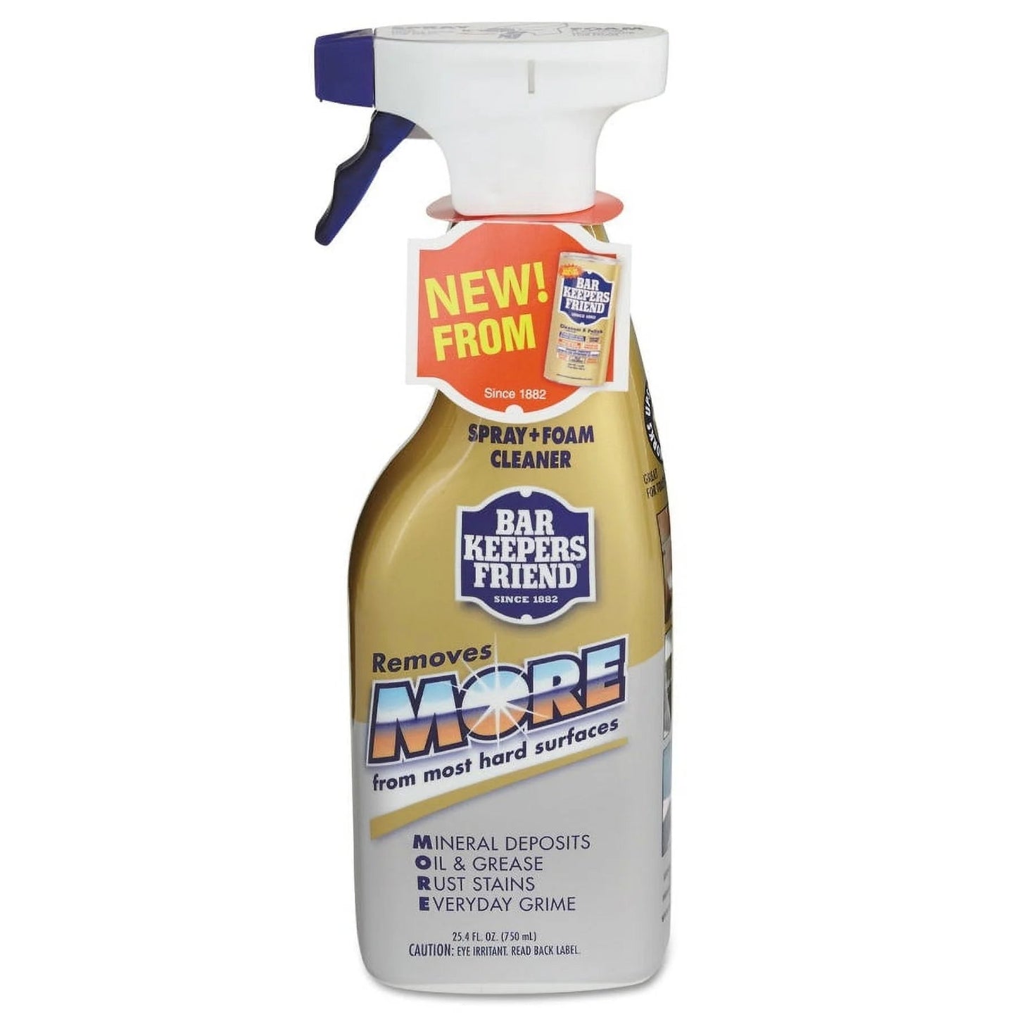 New Bar Keepers Friend 11727 MORE Spray & Foam Cleaner, 25.4 Oz,Each