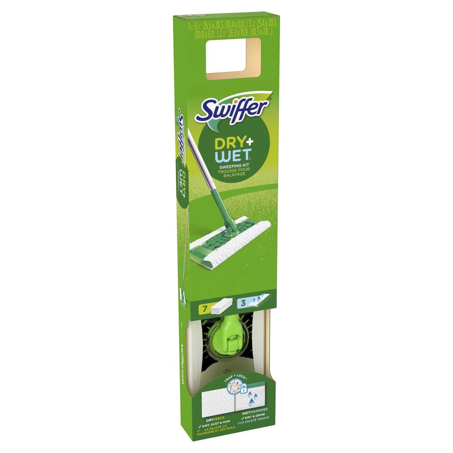 Swiffer Sweep + Mop, Broom & Mop Alternative, Dry & Wet Floor Cleaner, Fresh Scent, Cleaning Set