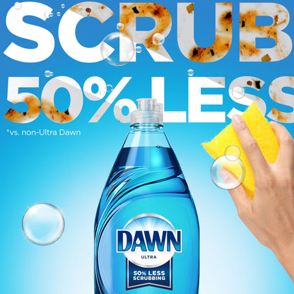 Dawn Ultra Dish Soap Liquid, Dishwashing Liquid, Grease Removal, Original, 56Oz