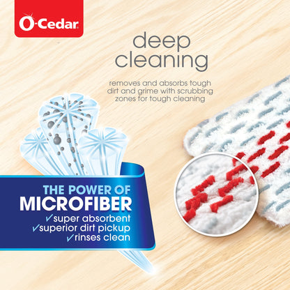 O-Cedar Promist® MAX Microfiber Spray Mop, Reusable and Machine Washable Mop Pad