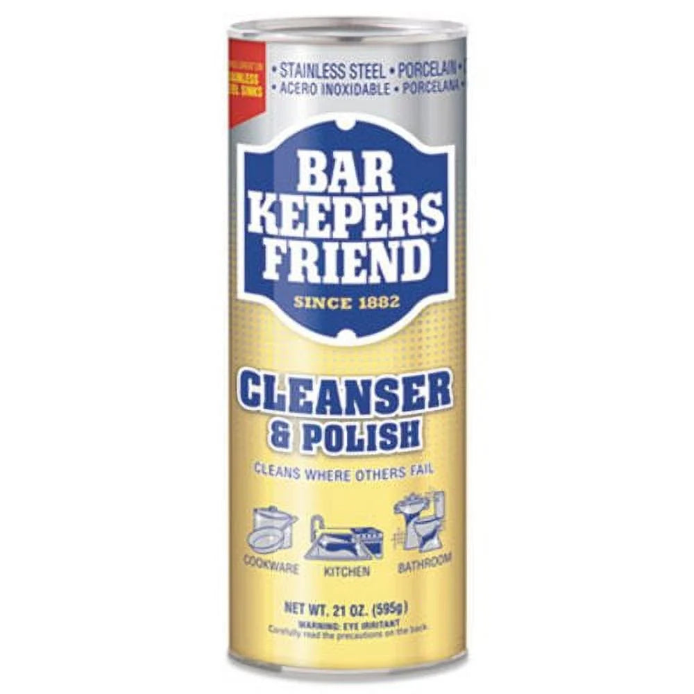 2Pk-Bar Keepers Friend Powdered Cleanser & Polish, 21-Oz Can