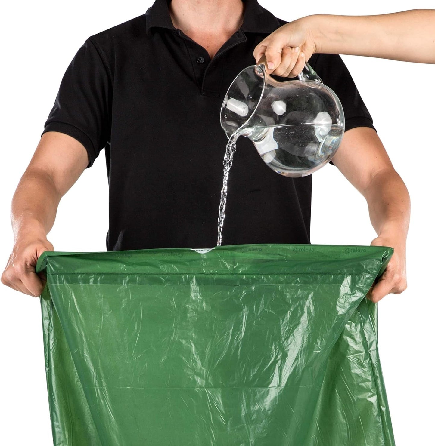 Relevo 100% Recycled Bin Liners, Bin Bags 30L, 90 30 Litre Bin Bags, Garbage Bags