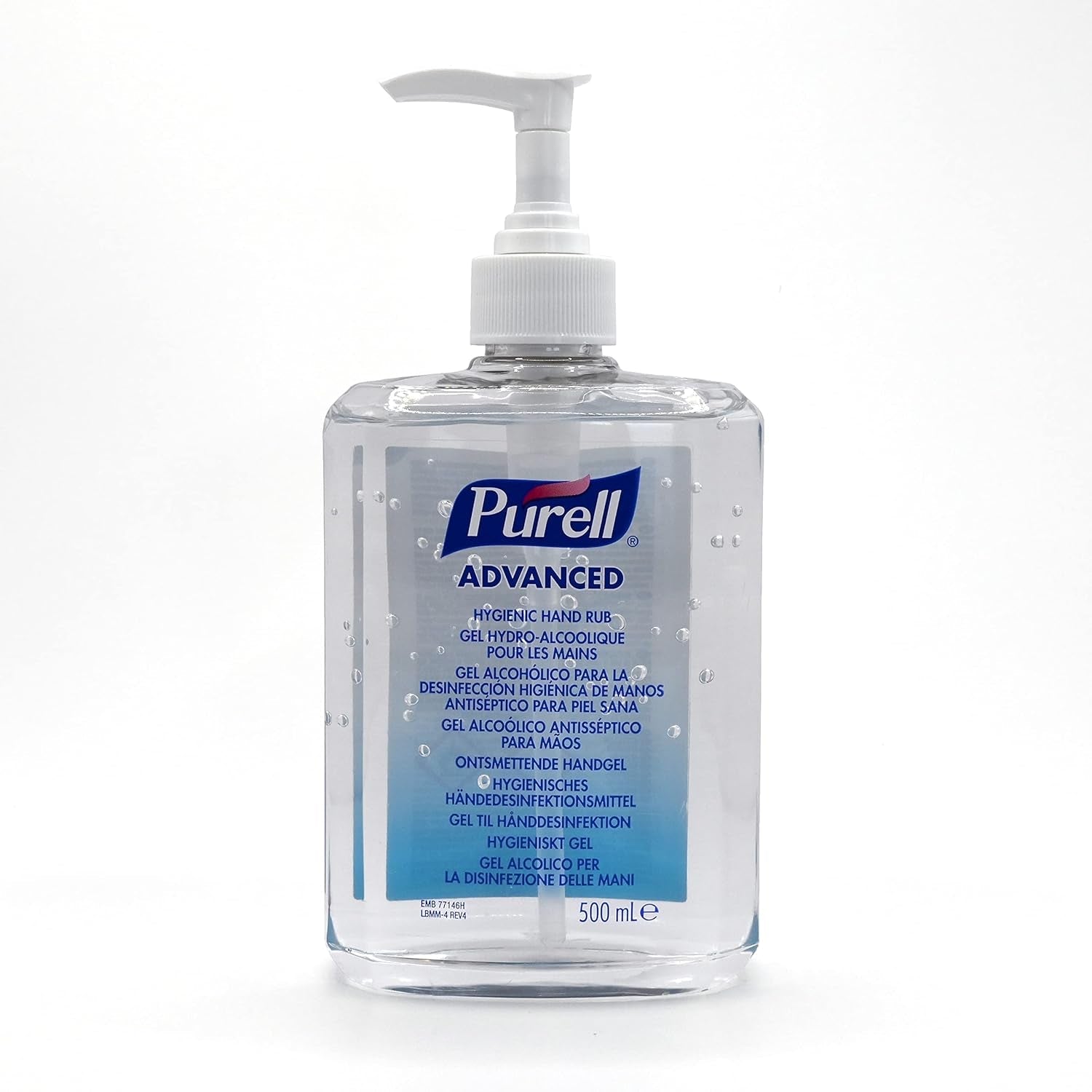 PURELL ADVANCED HAND SANITISER GEL 500Ml, Pump Bottle. Hand Sanitizer Gel Kill 99.99% of Most Common Germs. 70% Alcohol Formulation with Moisturisers. Exceptional Antimicrobial Efficacy