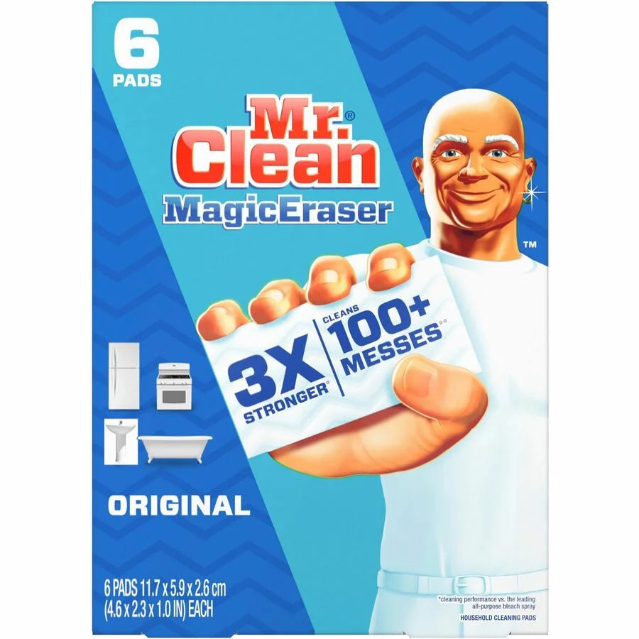 Mr. Clean Magic Eraser Original, Cleaning Pads with Durafoam, 6 Ct