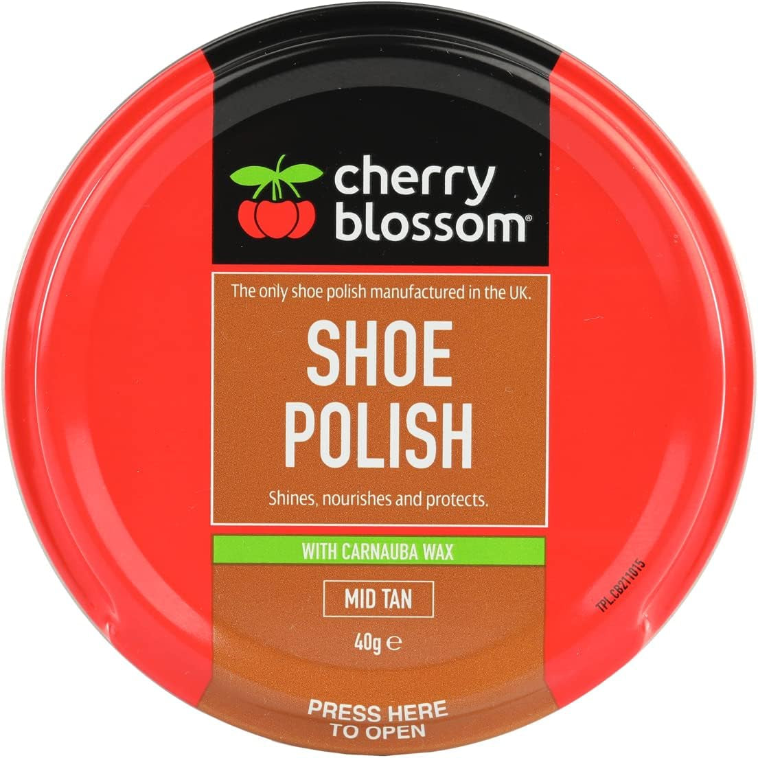 Cherry Blossom CB211015 Shoe Polish Mid Tan 40G