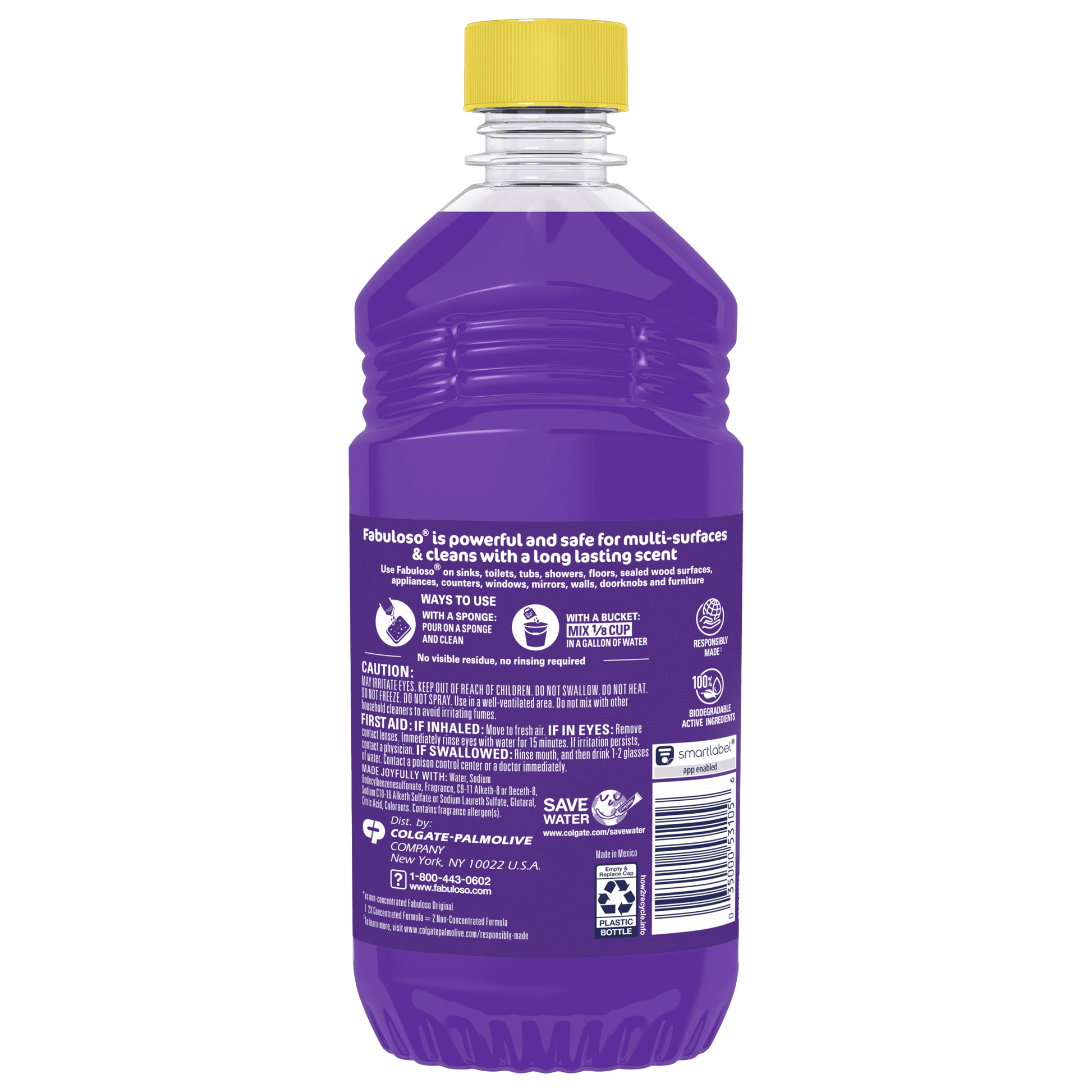 Fabuloso Multi Surface All Purpose Floor Cleaner, Lavender Scent, 16.9 Fl Oz