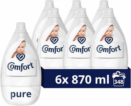 Comfort Pure Sensitive Fabric Conditioner Dermatologically Tested Gentle Next to Sensitive Skin 160 Washes (4.8 L)