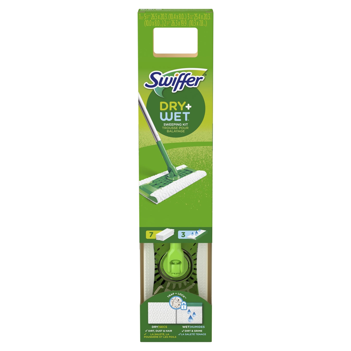 Swiffer Sweep + Mop, Broom & Mop Alternative, Dry & Wet Floor Cleaner, Fresh Scent, Cleaning Set