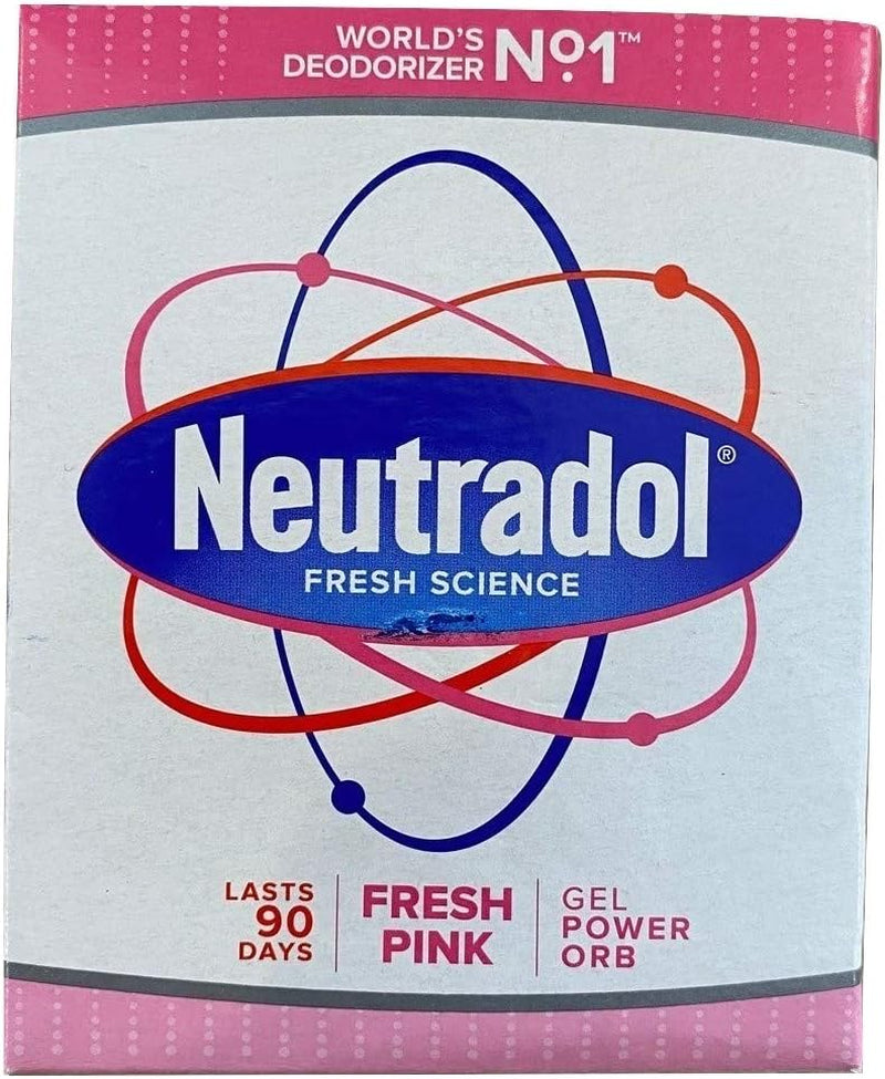 Neutradol Gel Power Orbs X 3 Orbs. 1X Super Fresh, 1X Fresh Pink, 1X Original for Clean, Fresh Air at Home and at Work