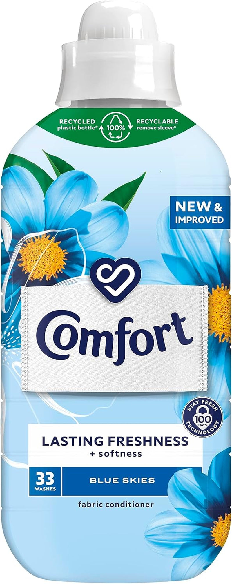 Comfort Sunshiny Days Fabric Conditioner with Stay Fresh Technology for 100 Days of Freshness + Fragrance* 160 Wash 4800Ml, Pack of 1