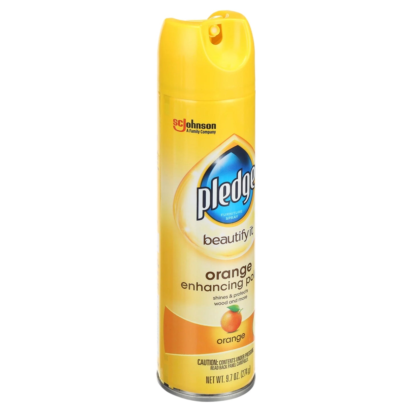 Pledge® Expert Care™, Wood Polish Shines and Protects, Orange Enhancing, Aerosol, 9.7 Oz.