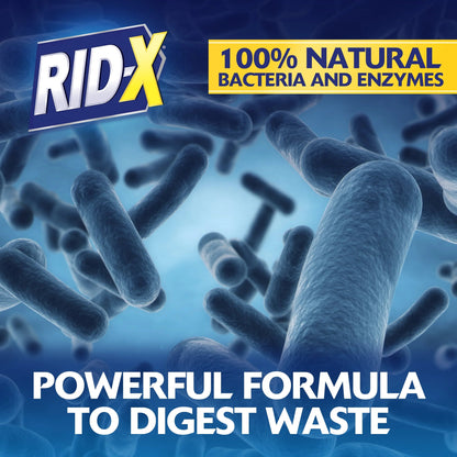 RID-X Septic 100% Biobased Tank Treatment, 3 Month Supply of Liquid, 24 Oz