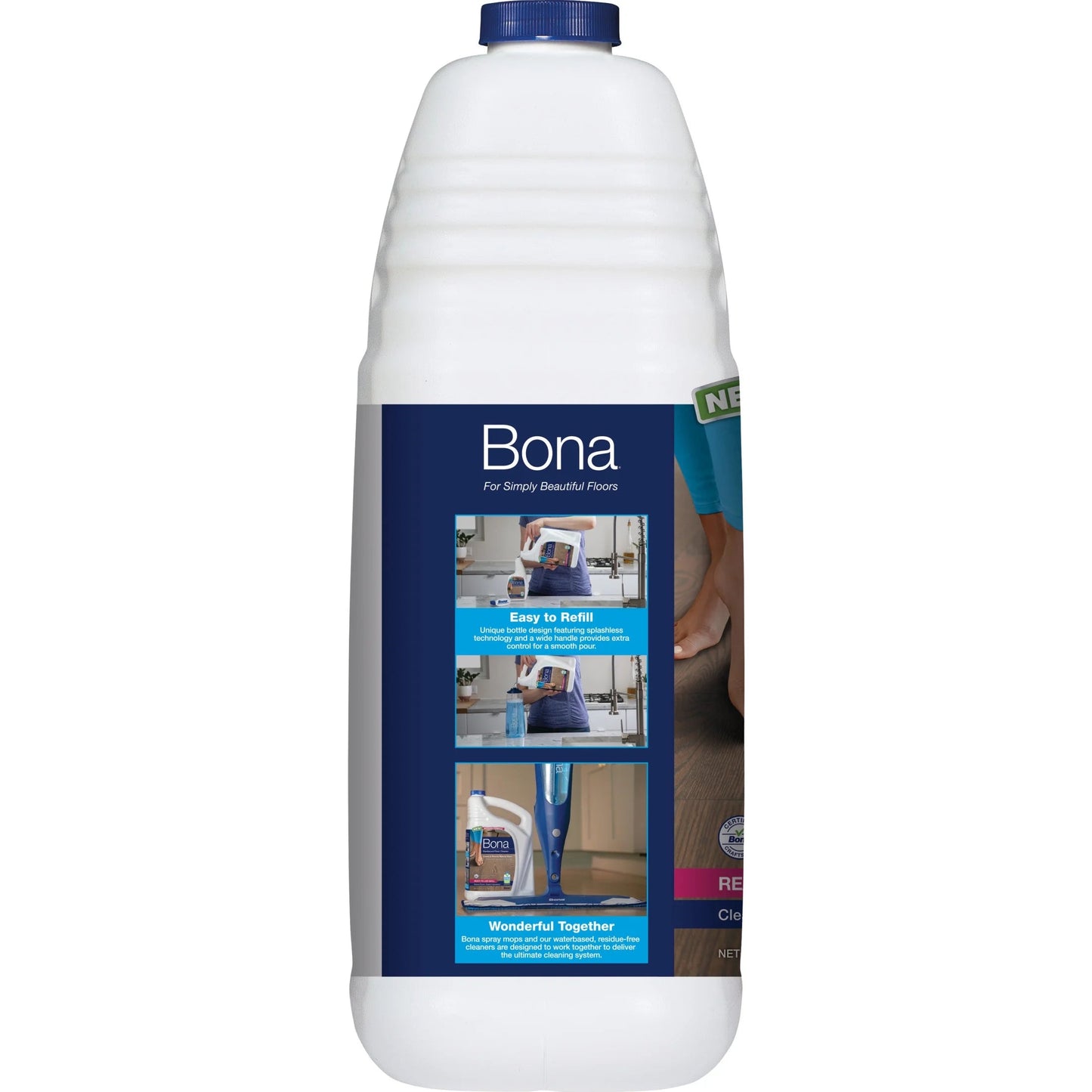 Bona® Hardwood Floor Cleaner Refill Unscented 128 Fl Oz