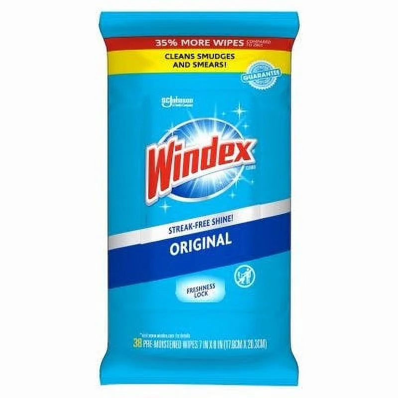 Windex Windex Blue Wipes 35% More Pack - 38Ct 1 Pack