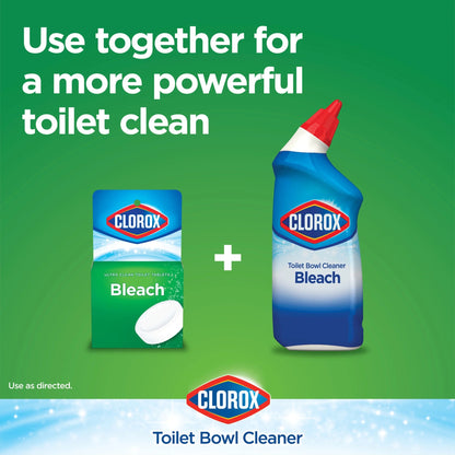 Clorox Bleach Automatic Toilet Bowl Cleaner Tablets, 2 Pack