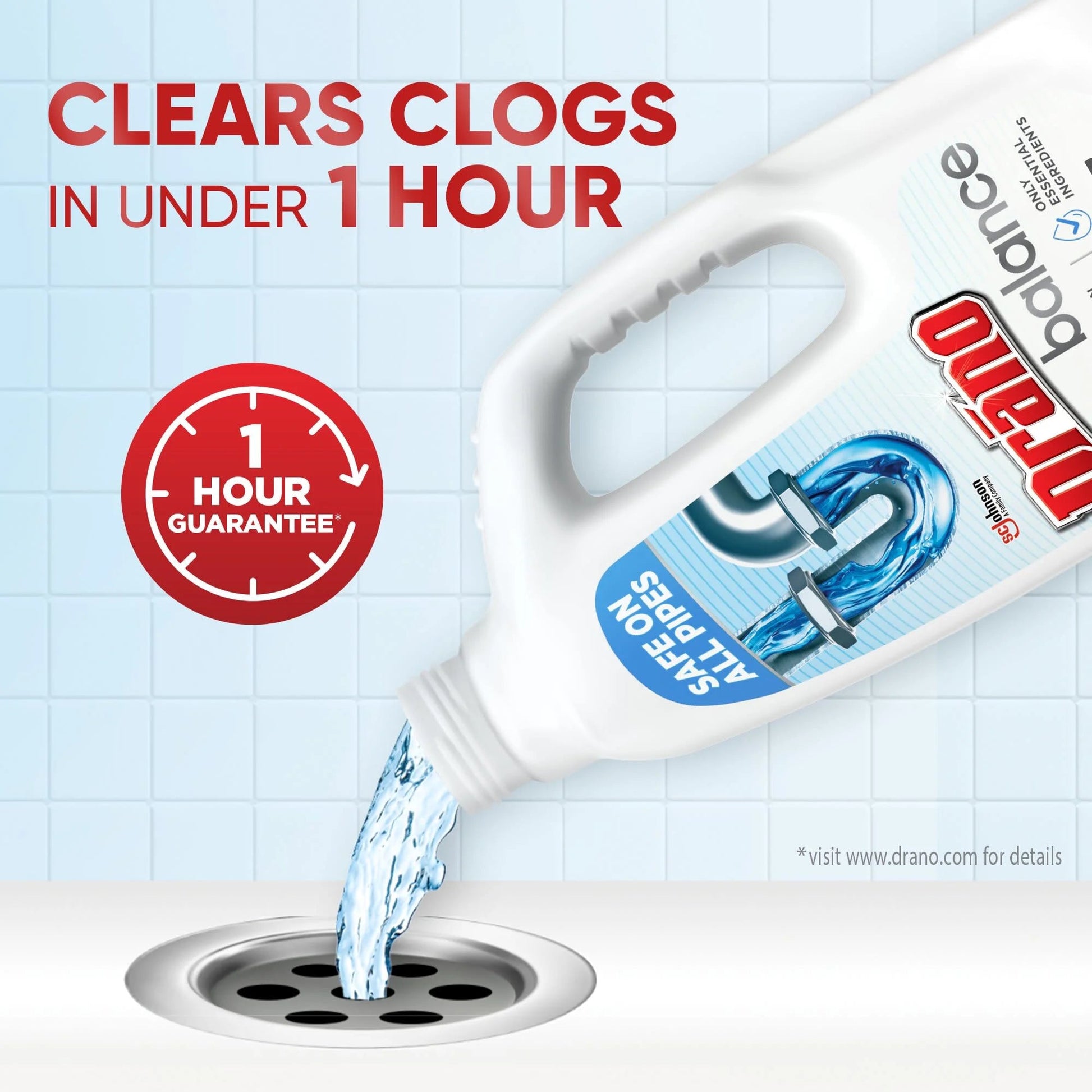 Drano Balance Drain Cleaner and Clog Remover, 32 Oz, 1 Count