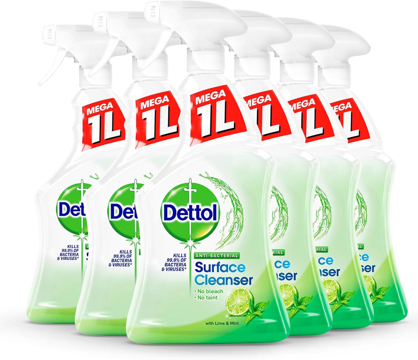 Dettol Antibacterial Disinfectant Surface Cleaner, Original Fragrance, Pack of 6, 6 X 750Ml, Total of 4.5L