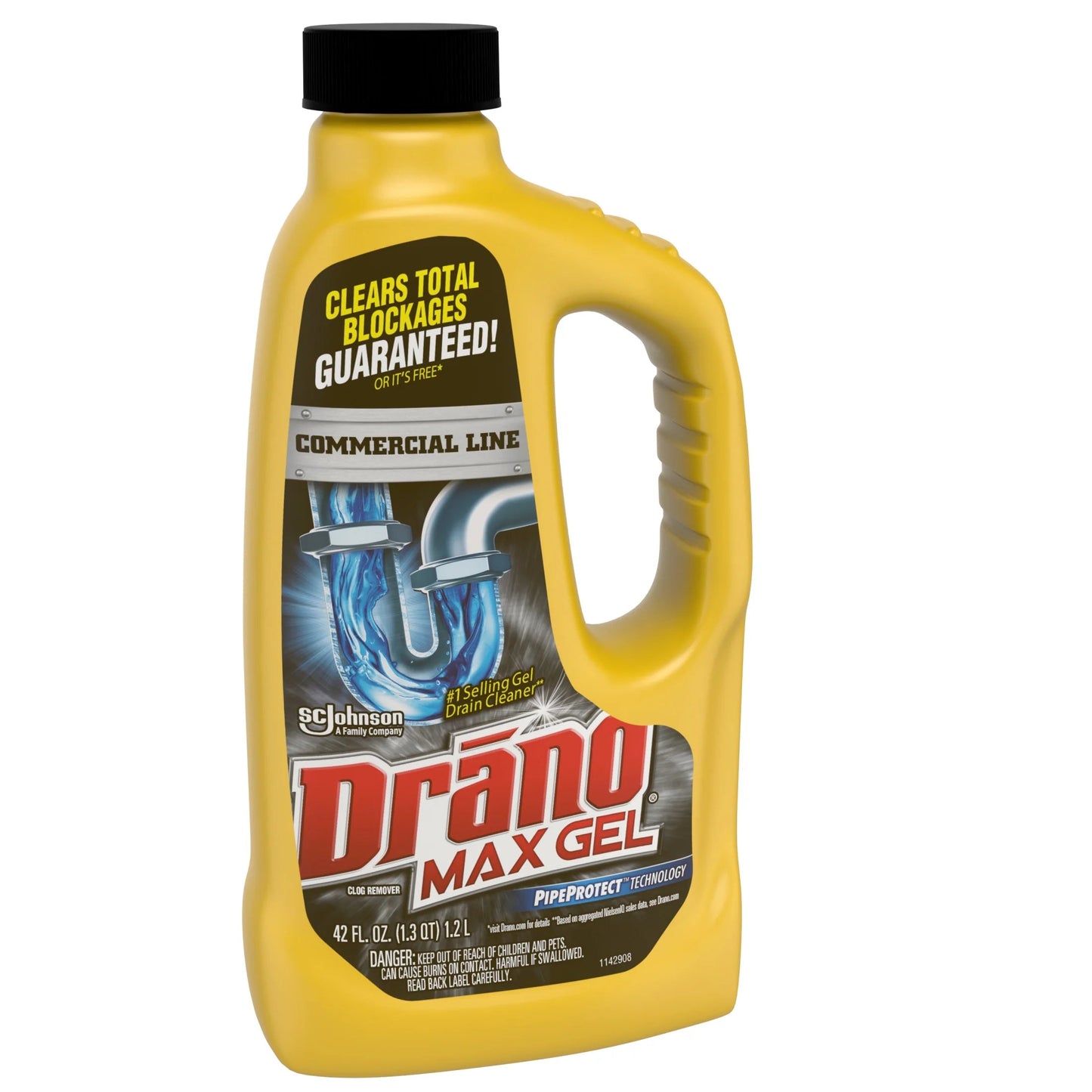 Drano Max Gel Drain & Clog Remover, Professional Strength, 42 Oz