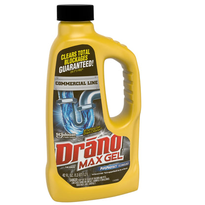 Drano Max Gel Drain & Clog Remover, Professional Strength, 42 Oz