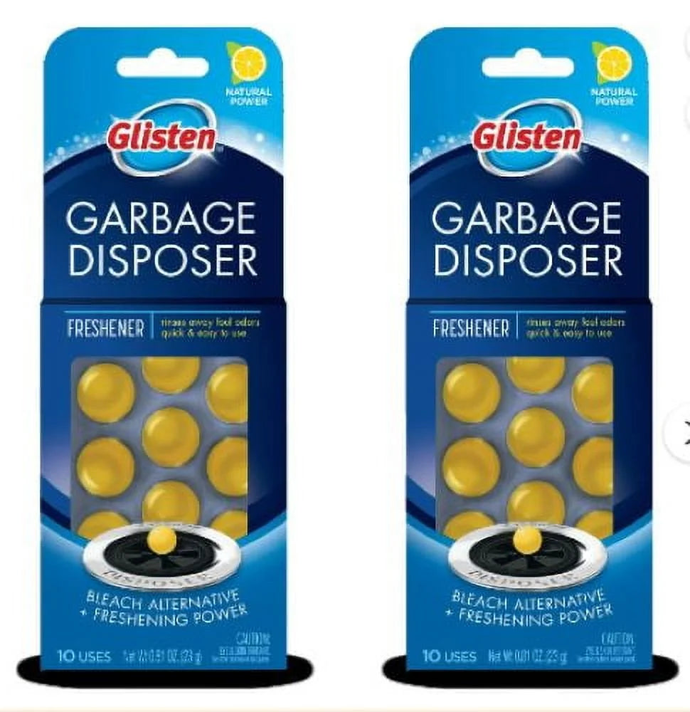 Glisten Garbage Disposer Care Freshener Pods, 10 Pack