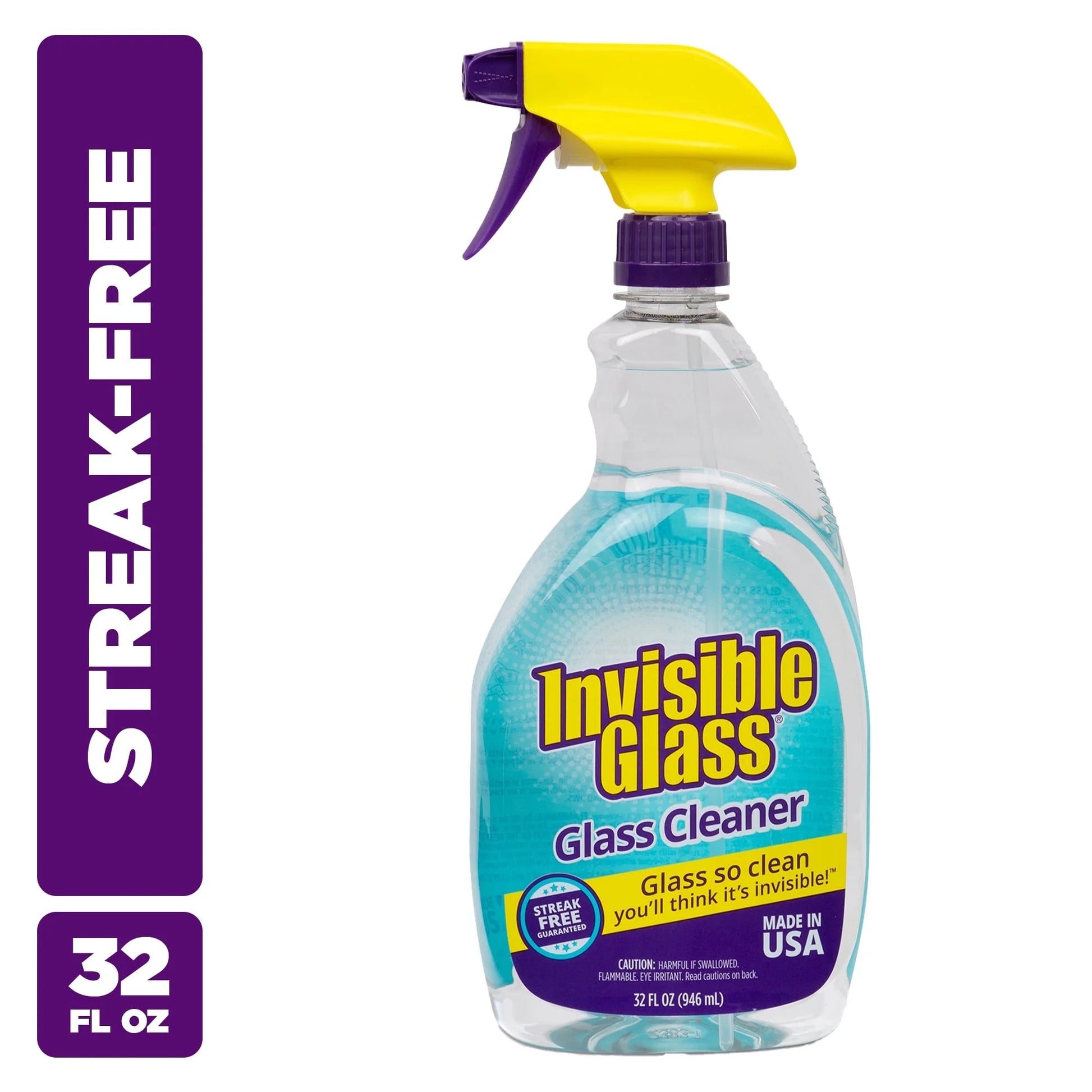 Invisible Glass 92194 Premium Glass and Window Cleaner for Auto and Home Cleans Glass, Windows, Windshields, and More, Streak-Free, Ammonia-Free, Tint-Safe, 32 Fl Oz, Pack of 1