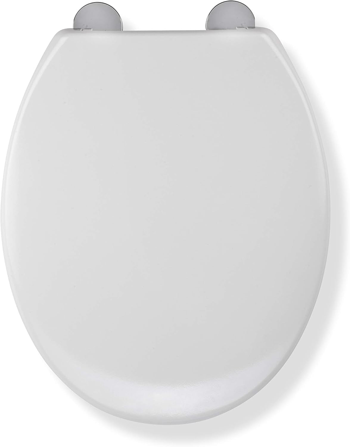 Croydex Eyre Soft Close Toilet Seat D Shape with One Button Quick Release and anti Bacterial Thermoset Plastic, Flexi-Fix V Plate Universal Hinges, Top or Bottom Fix Rust Free Hinge Fittings