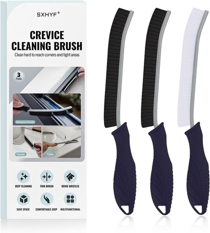 Sxhyf Cleaning Brush - Hard Bristle Crevice Cleaning Brush UK, Multifunctional Gap Cleaning Scrub Brush, Grout Brush, Cleaning Products for Household Use, Home, Kitchen, Bathroom, Window, Vehicle