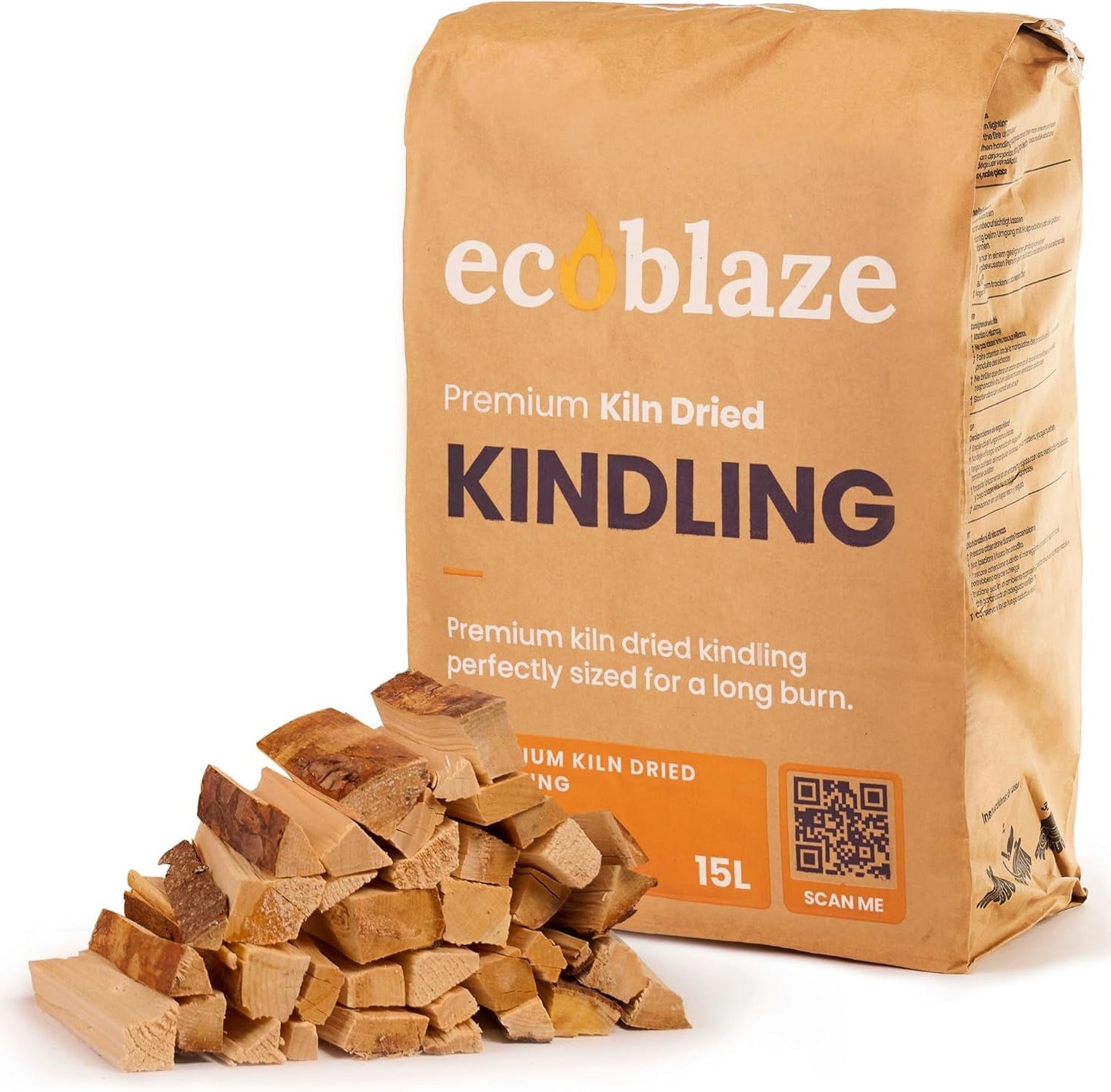 Ecoblaze 9Kg Kiln Dried Firewood Logs – Premium Fire Wood for Log Burner, Fire Logs for Wood Burner, Long-Lasting Firewood for Stoves and Fireplaces