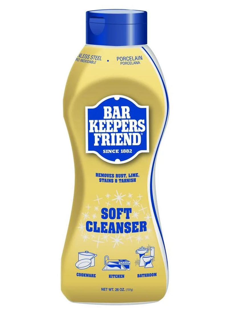 2Pk Bar Keepers Friend Soft Cleanser Liquid - 26 Oz 9606